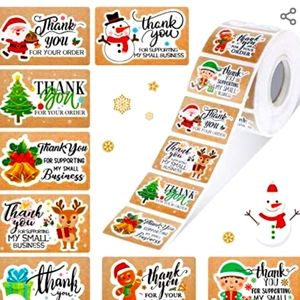 New! Christmas Thank you stickers 🎄 50 count! 8 different designs 🎄